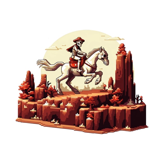 Wild West Skeleton Cowboy by Tankuss 