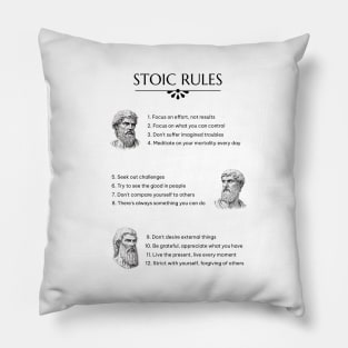 Stoic Teachings, Stoic Rules Pillow