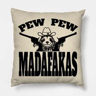 funny sloth slogan pew pew madafakas Pillow