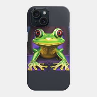 Frogger Spirit Animal (3) - Trippy Psychedelic Frog Phone Case