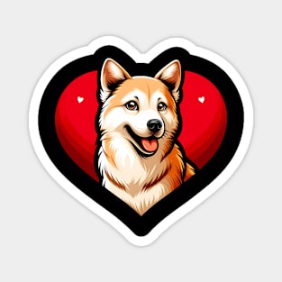 Canaan Dog Heart Cute Puppy Valentine Magnet