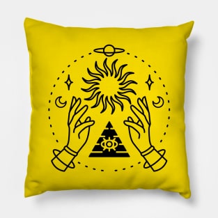 Mystical Pyramid Gaze Pillow