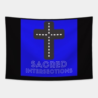 Sacred Intersections Small Logo Tapestry