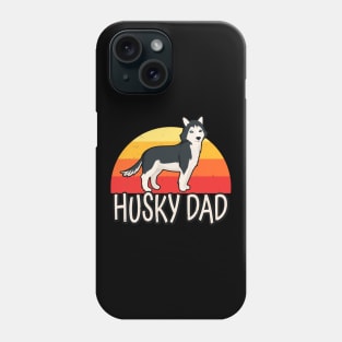 Husky Dad Retro Siberian Huskies Dog Owner Pet Phone Case