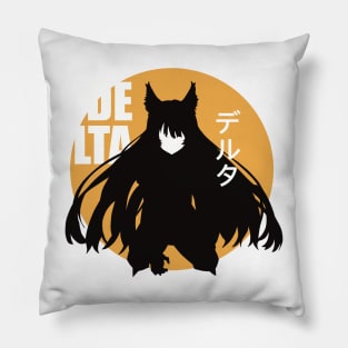 The Eminence in Shadow Delta in Clean Minimalist Anime Characters Design with Japanese Name Pillow