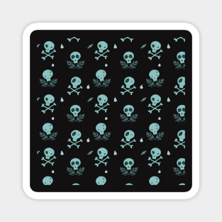 Halloween cute skulls Magnet