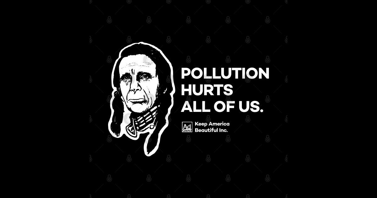 Pollution Hurts Everyone Crying Indian Crying Indian Sticker