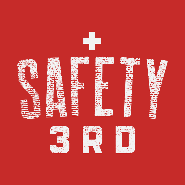 SAFETY THIRD HARD HAT STICKER by Cult Classics