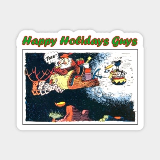 Happy Holidays Guys - Merry Christmas Magnet