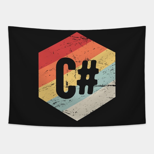 Retro C# Programming Icon Tapestry by MeatMan