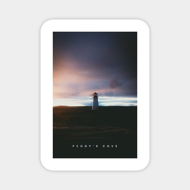 Peggy's Cove | Retro Cityscapes Magnet by Visitify