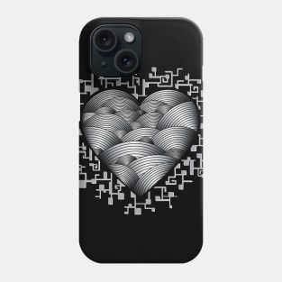 The Heart is a Muscle - B&W Phone Case