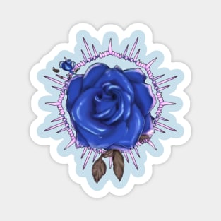 Blue Rose Magnet