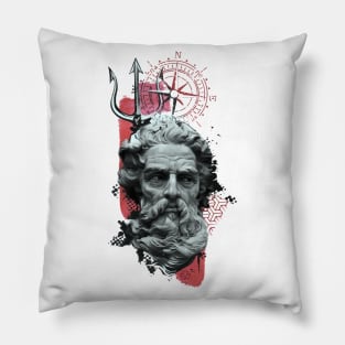 posidon red Pillow