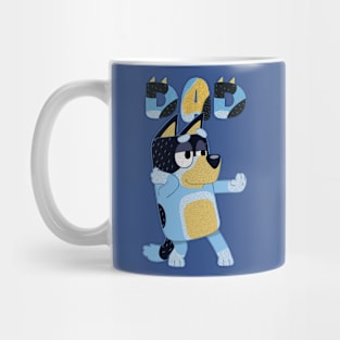 Bluey Dancing Best Dad Ever, Personalized Custom Bluey Mug, Gift For Dad 