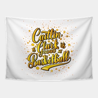 Caitlin Clark is good at basketball Tapestry