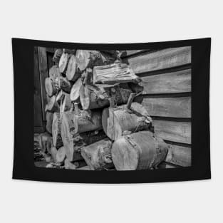 Stack of firewood Tapestry