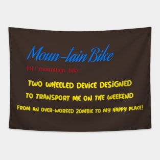 Mountain Bike Definition Tapestry