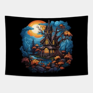 Haunted House in the Swamp Tapestry