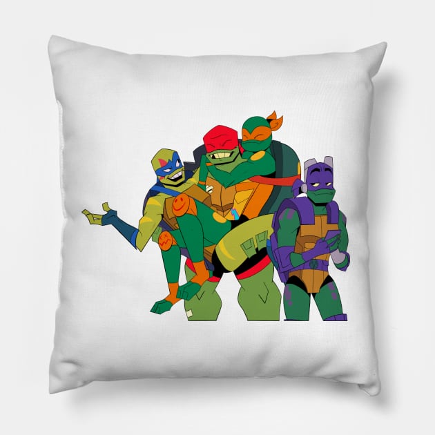 ROTTMNT Family Bonding Moment Pillow by SassyTiger