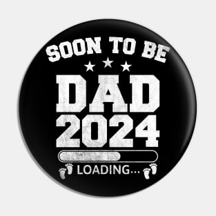 Soon To Be Dad 2024 Loading Baby Feet Pin