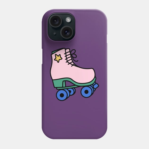 pink summer rollerskates Phone Case by FunnyMoonCosmic