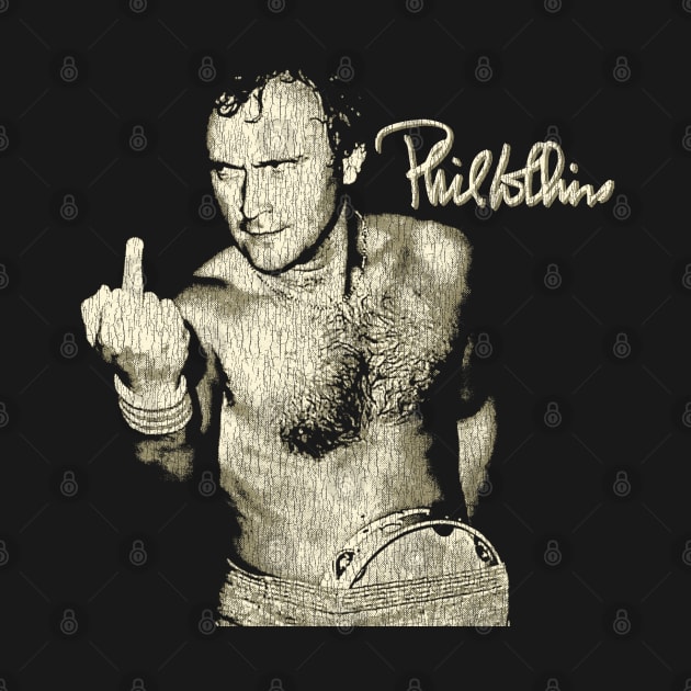 Funny Phil Collins Fan Art Cream by Bingung Mikir Nama Design