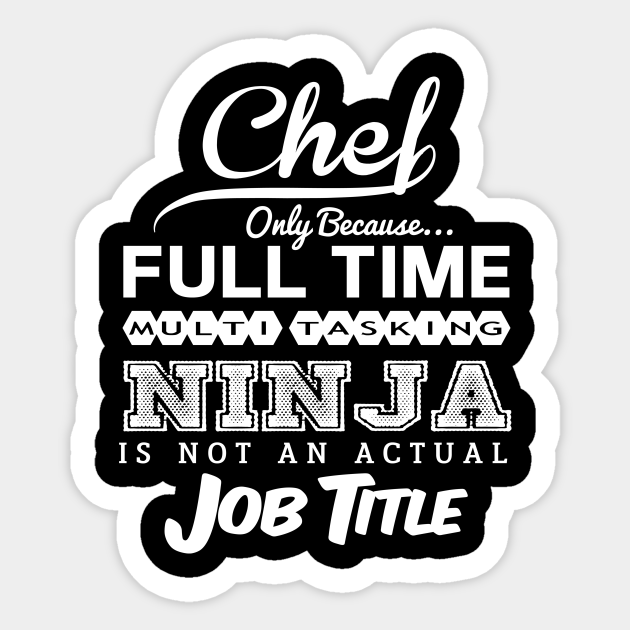 Chef Funny Sticker - Chef Funny - Sticker