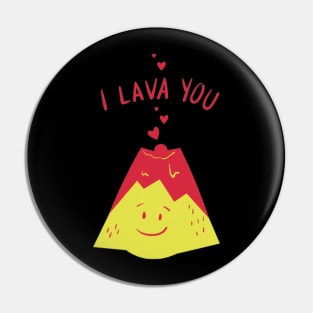 I lava you funny Valentine day design Pin