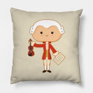 Wolfgang Amadeus Mozart Pillow