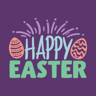 Happy Easter Colorful Easter eggs T-Shirt