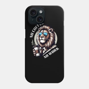 lion coffee Phone Case