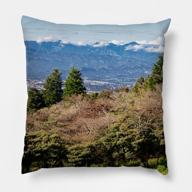 Grecia, Costa Rica, Mountainside Views Pillow by SafariByMarisa