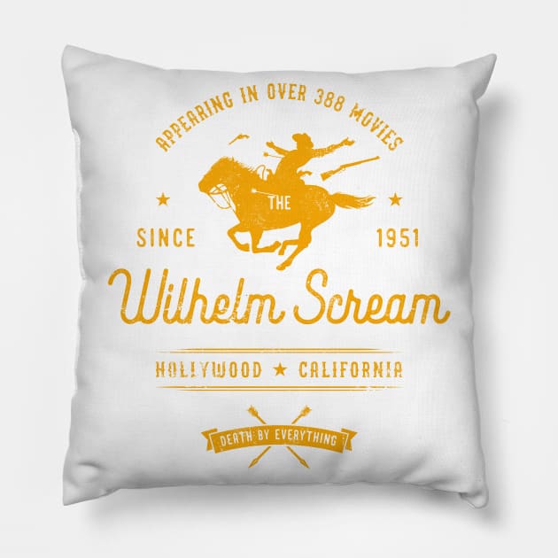 Wilhelm Scream Pillow by heavyhand