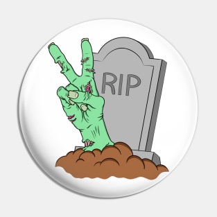 Zombie Peace sign Pin