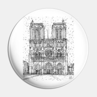 NOTRE-DAME de PARIS - pencil portrait .1 Pin