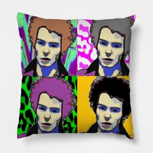 Punk icon rebel by LowEndGraphics Pillow