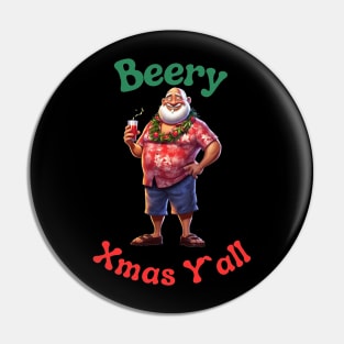 Santa Claus Christmas in July Pin