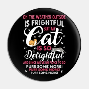 Meowy Catmas. Funny Christmas Cats Owner Gift. Pin