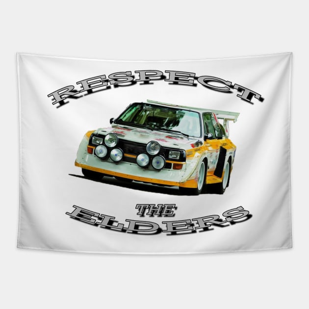 Audi Quattro 'Respect The Elders' Tapestry by CarEnthusast