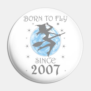 BORN TO FLY SINCE 1931 WITCHCRAFT T-SHIRT | WICCA BIRTHDAY WITCH GIFT Pin