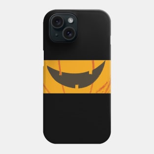 Halloween Carved Pumpkin Mouth (Black) Phone Case