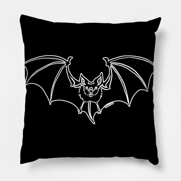 Gone Batty! Pillow by Jan Grackle