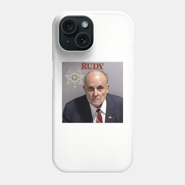 Rudy Giuliani Mugshot Phone Case by akastardust