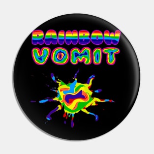 Rainbow Vomit (Design 2) Pin