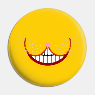 Yellow smiley cat Pin