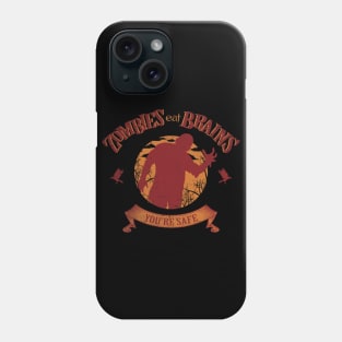 Zombies Eat Brains - Vintage Phone Case