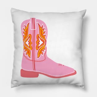 Cowgirl Boots (pink) Pillow