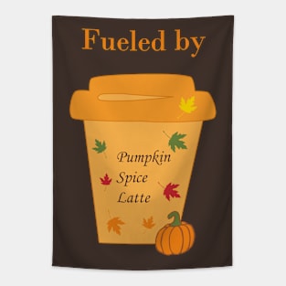 Fueled by Pumpkin Latte Tapestry