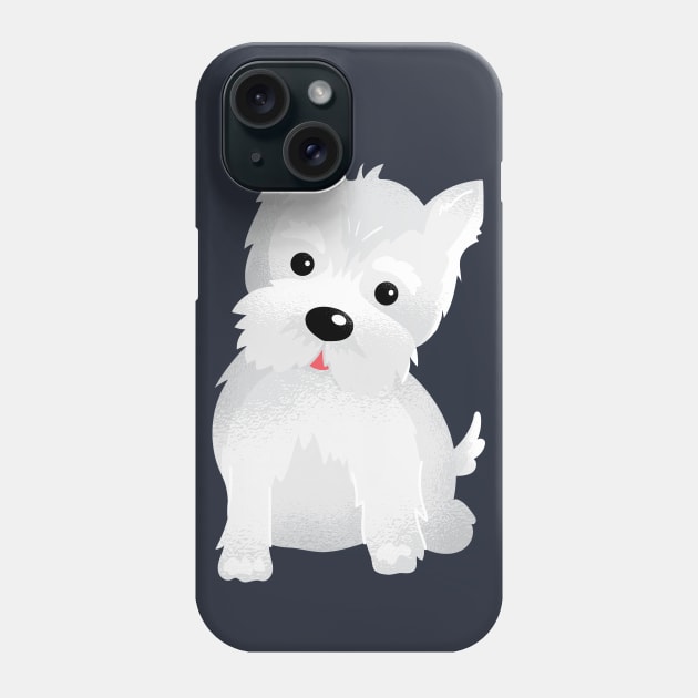 Westie Dog Phone Case by madeinchorley